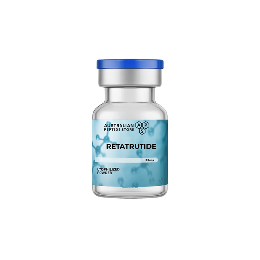 RETATRUTIDE 30mg peptide vial with blue cap